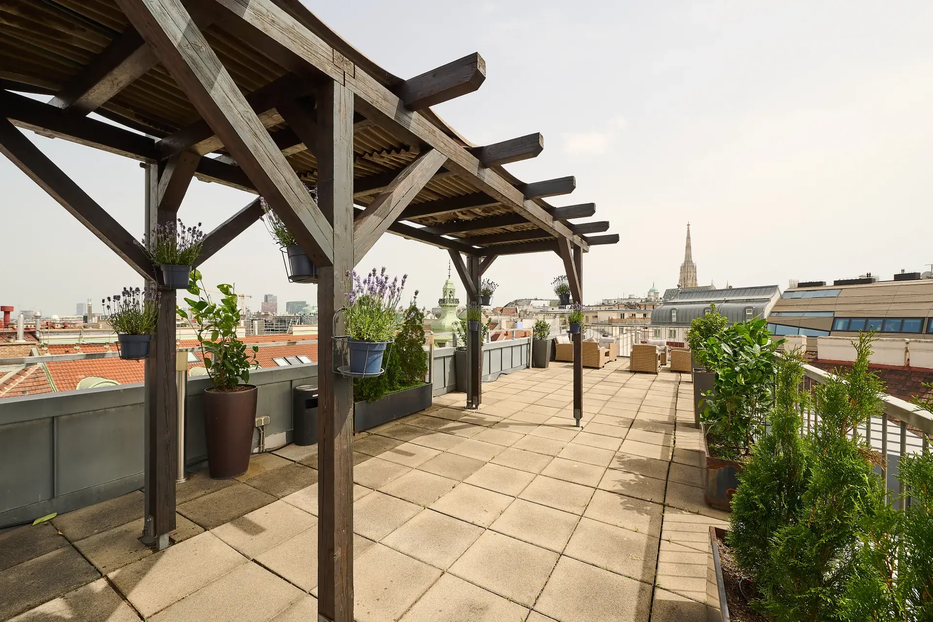 MyPlace Wien Dachterrasse Pergola Lounge